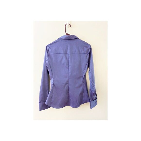 7th Ave Design Button Down Shirred Dress Shirt XS - Picture 2 of 6